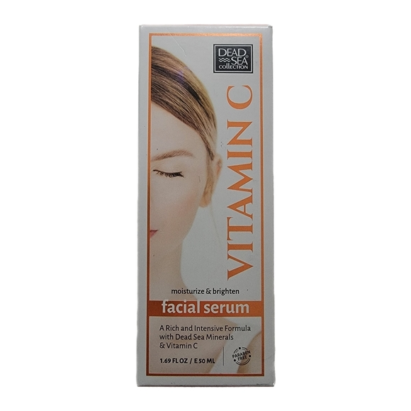 Dead Sea Collection Facial Serum  Vitamin C Moisturize & Brighten 1.69 fl oz. - Picture 1 of 6